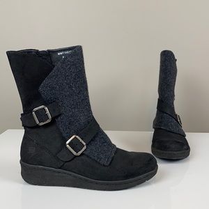 Born Kore Suede & Felt Combo Moro Leather Boots Size 8